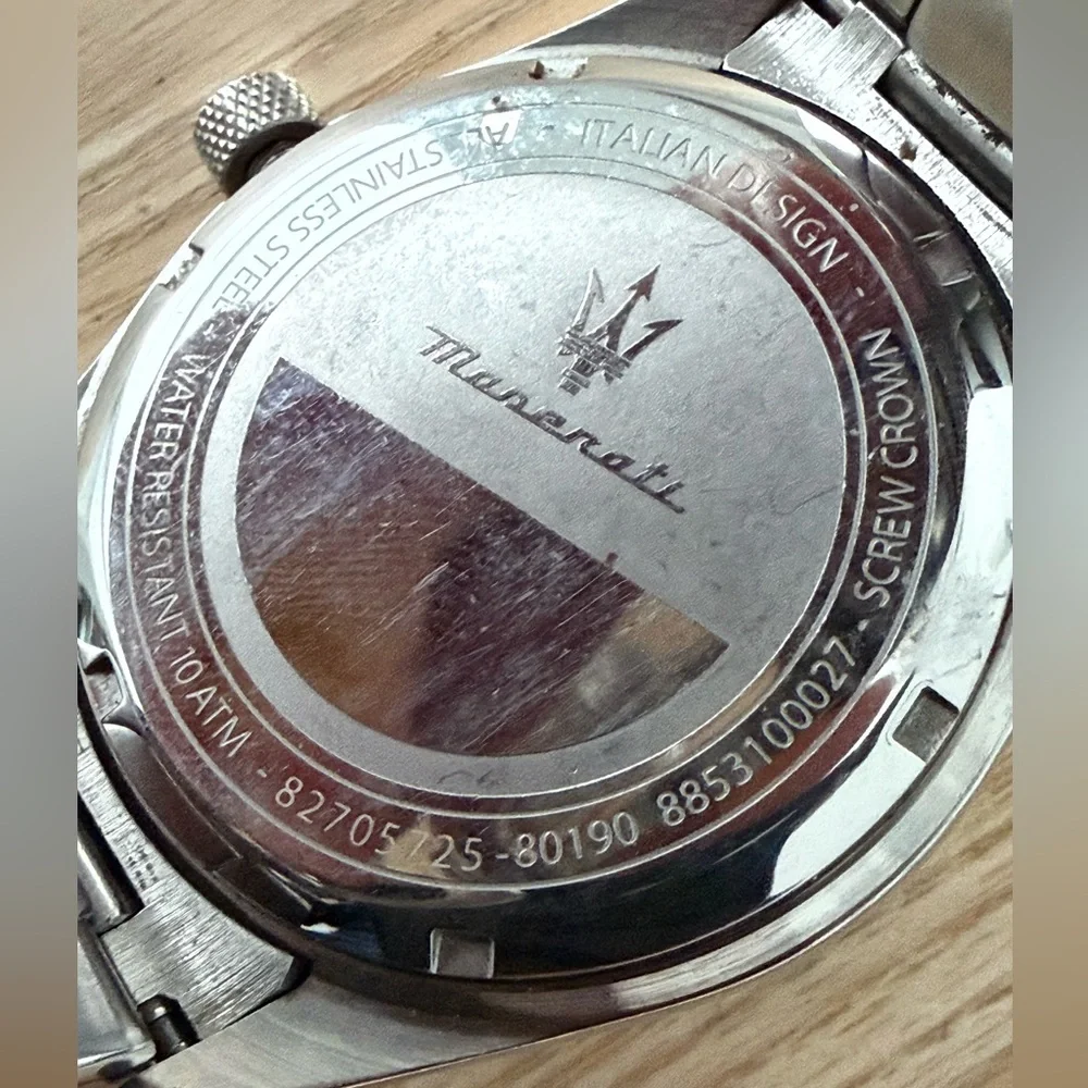 Maserati Presidential Style Men’s Watch Blue Dial Two-Tone Bracelet Case Date